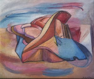 Julie van der Veen - Kleurrijk abstract. kopen? Bied vanaf 199!