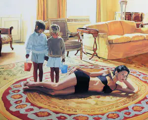 Jan Worst - Zeefdruk op papier, Zonder titel (VI) - Ingelijst (Groot) kopen? Bied vanaf 250!