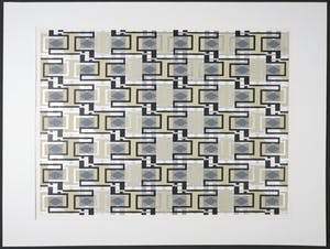 Ursula Pless - Zeefdruk, Geometrisch-abstracte compositie kopen? Bied vanaf 1!