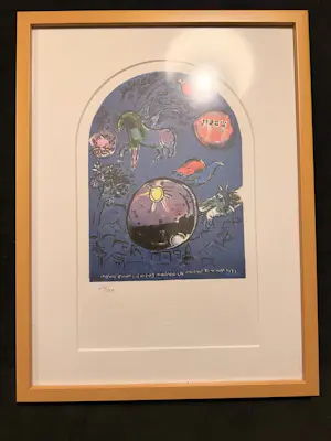 Marc Chagall - Litho's van de ramen van de synagoge van het Hadassah ziekenhuis in Jerusalem kopen? Bied vanaf 750!