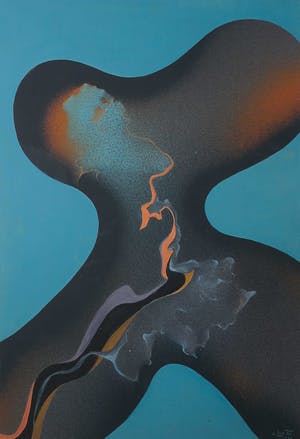 Niet of onleesbaar gesigneerd - Gouache, Zonder titel kopen? Bied vanaf 1!