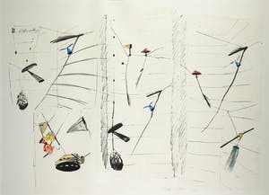 Auke de Vries - Litho, Heksachtig - Ingelijst (Groot) kopen? Bied vanaf 100!