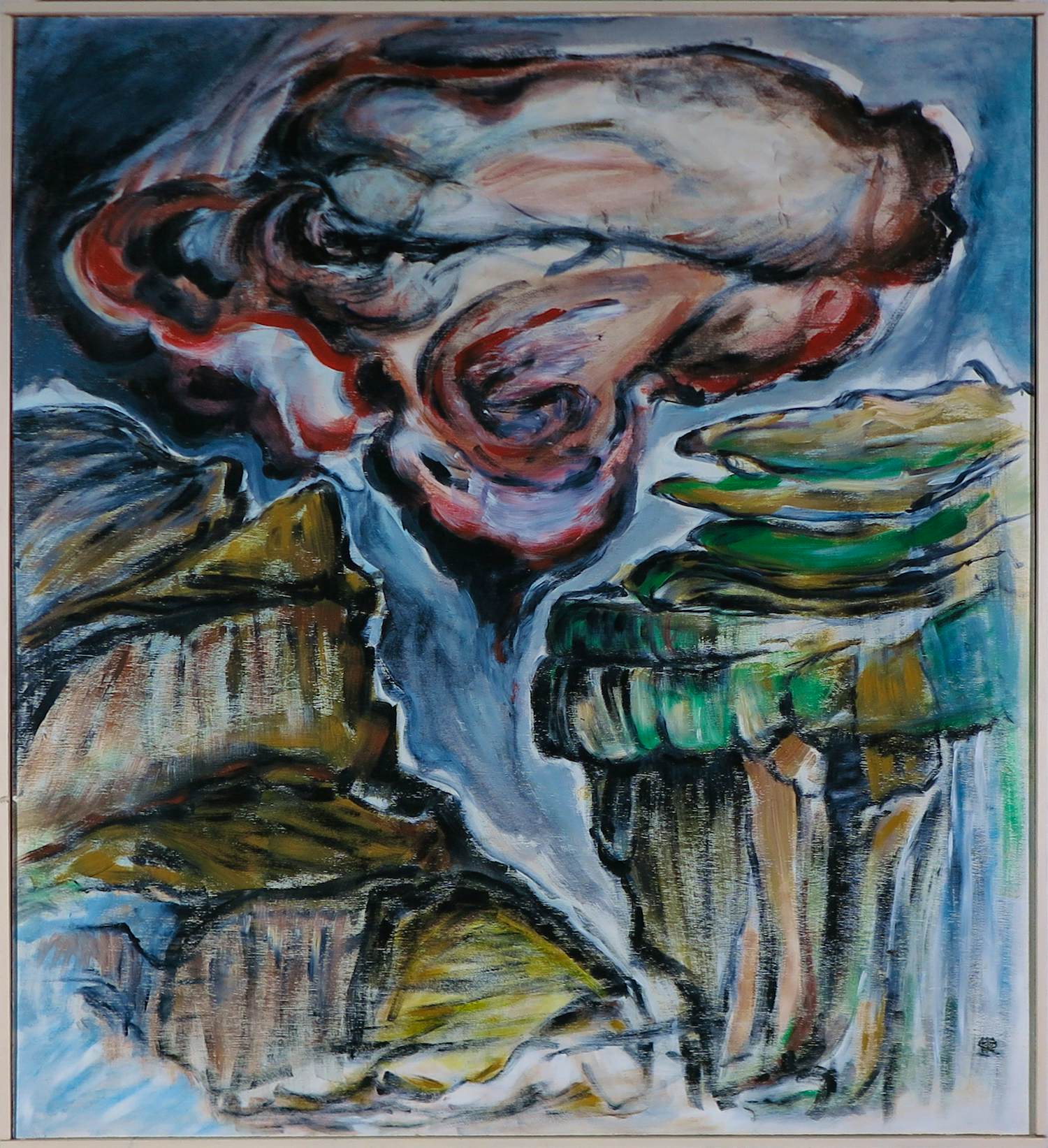 Sophie Mellema - Acryl op paneel, Zonder titel - Ingelijst (Groot) kopen? Bied vanaf 175!