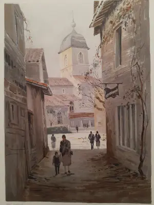 Allain Renoux - Litho, Titel, De schaduw. kopen? Bied vanaf 35!