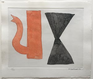 Klaas Gubbels - ets met aquarel ingekleurd ‘Soestdijk’ - 2014 kopen? Bied vanaf 275!