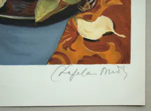 Roger Chapelain-Midy - Stilleven met ananassen en granaatappels - Originele lithografie - 1961 - Handtekening kopen? Bied vanaf 150!