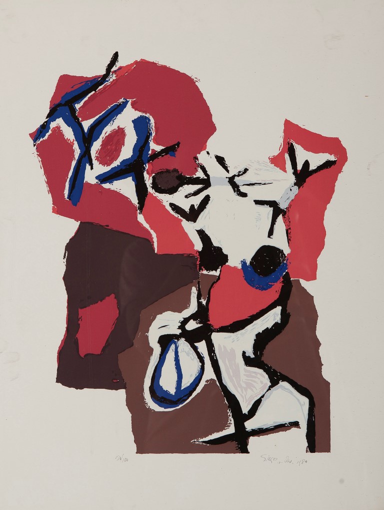 Fred Sieger - Zeefdruk op papier - Gesigneerd r.o. - Oplage 50/100 - Herkomst onbekend - 1980 kopen? Bied vanaf 10!