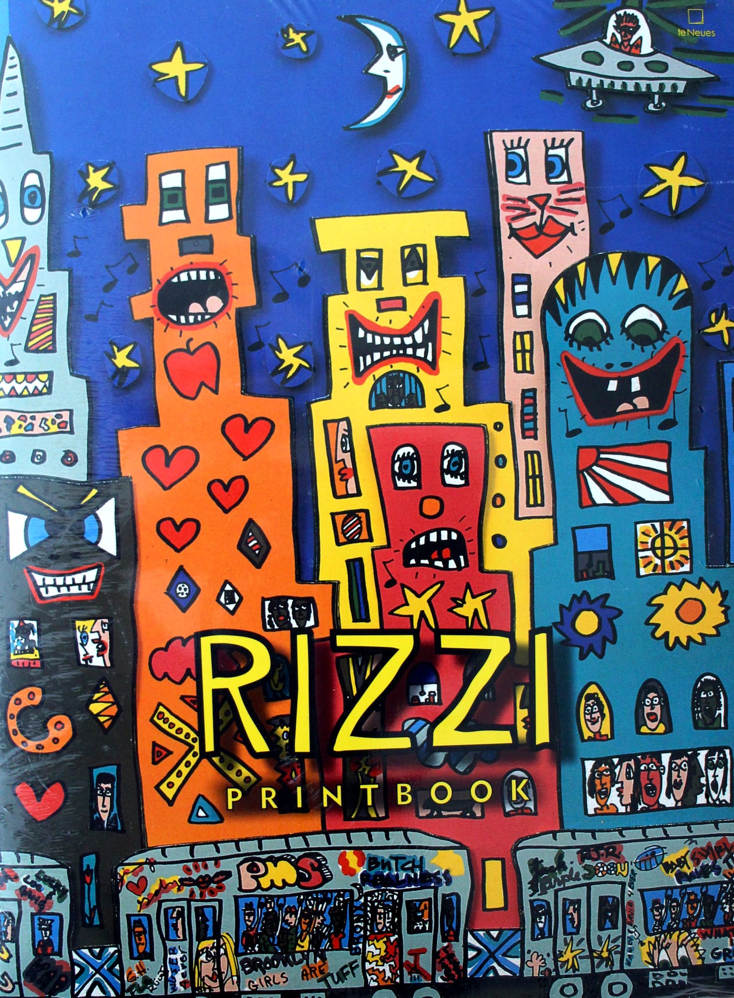 James Rizzi - printbook: met zes prints en een zeefdruk op de voorzijde(Nieuw!) verkocht voor € 50!