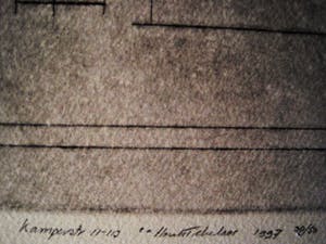 Henk Tichelaar - Droge Naald ingekleurd, druk 30/50 handgesigneerd werk "Kamperstraat II" kopen? Bied vanaf 10!