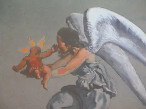 Salvador Dali - Engel met Christuskind - Zeefdruk kopen? Bied vanaf 250!