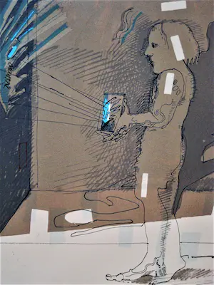 Co Westerik - Grote potlood gesigneerde Zeefdruk -1980- "Spelen met licht" kopen? Bied vanaf 67!