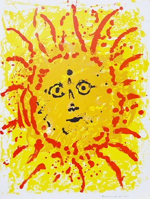 Jef Diederen - Mooi hoofd, litho kopen? Bied vanaf 45!