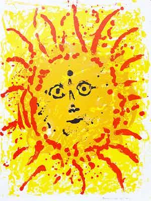 Jef Diederen - Mooi hoofd, litho verkocht voor € 45!