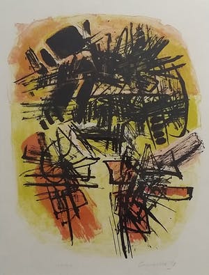 Corneille - Prachtige litho uit 1959 - Afgebeeld in MEULENHOF kopen? Bied vanaf 325!