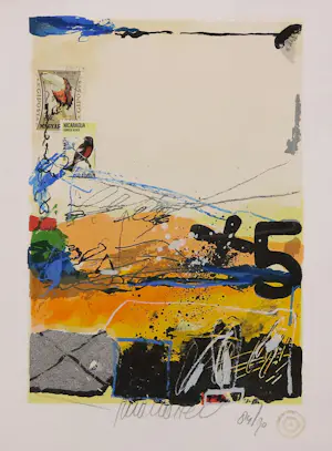 Theo Koster - Serie van 5 zeefdrukken met collage-elementen kaufen? Bieten Sie von 50!