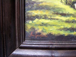 Joseph Gregoire - Landschap met beek en wilgen. kopen? Bied vanaf 40!