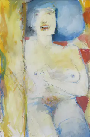 Paul de Lussanet - Aquarel, Naakt - Ingelijst (Groot) kopen? Bied vanaf 1!