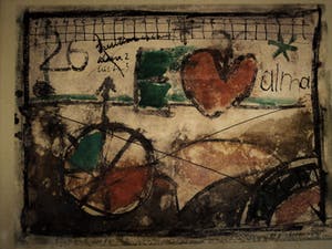 Niet of onleesbaar gesigneerd - 1965 - gesigneerd Aquarel "Adagietto voor Alma (Mahler)" kopen? Bied vanaf 10!