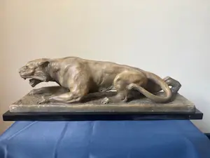 Auguste Henri Carli - Tijger (Art Deco) kopen? Bied vanaf 450!