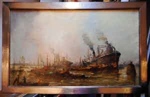 Wim Bos - Rotterdam ca. 1950 verkocht voor € 450!