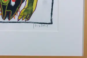 Geert Vrijdag - Gemengde technieken op papier, Zonder titel - Ingelijst kopen? Bied vanaf 100!