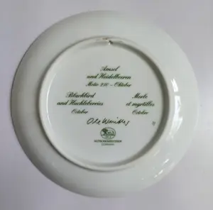 Hutschenreuther - Ole Winther - Borden vogels (2) kopen? Bied vanaf 20!