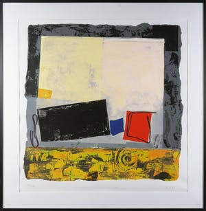 Jos Verwiel - Zeefdruk, Table I - Ingelijst kopen? Bied vanaf 50!