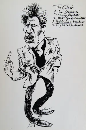Willem Vleeschouwer - Punk Kwartet , 60 Karikaturen, Sex Pistols e.a. Punk-bands - 1977 kopen? Bied vanaf 1!