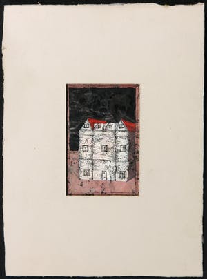 Pim Leefsma - Pentekening en olieverf, Zonder titel kopen? Bied vanaf 1!