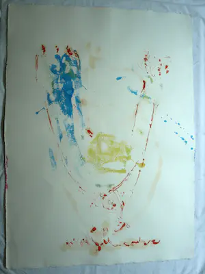 Anton Heyboer - Olieverf en acrylverf , Moeder met Kind – 107 x 79 cm kopen? Bied vanaf 125!