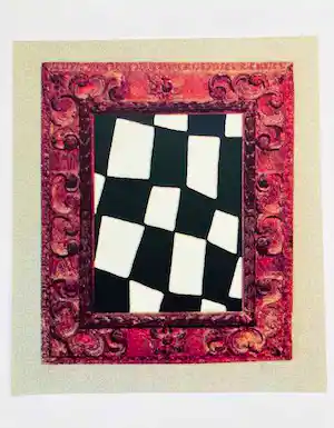 JCJ VANDERHEYDEN - Checkerboard met lijst vendu pour 325€ !