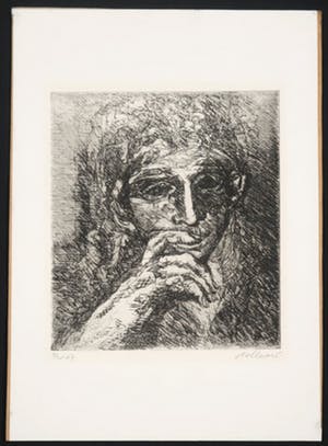 Gerard Bellaart - Ets, Portret kopen? Bied vanaf 1!