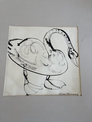 Alfons Van Meirvenne - Gans (ink op papier) kopen? Bied vanaf 15!