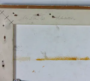 Ludmila Danon - Olieverf en spuitbus op paneel, Letter no. 2 - Ingelijst kopen? Bied vanaf 150!