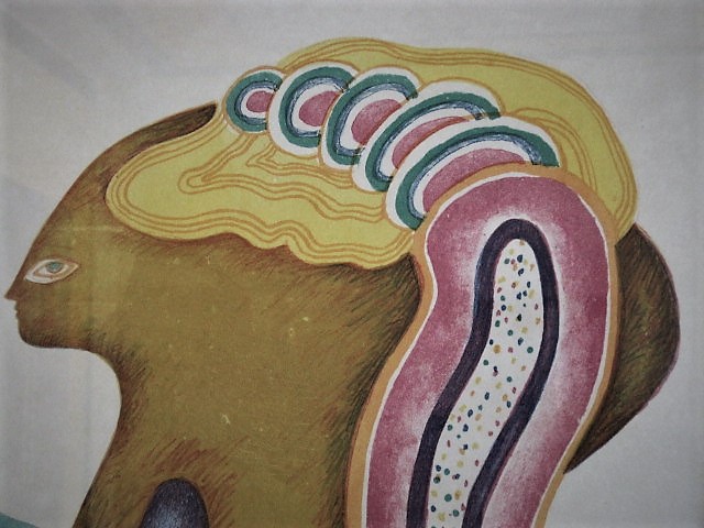 Jorg Reme - vroeg (1969) gesigneerd Litho van zijn "KunstFiguur"  kopen? Bied vanaf 1!