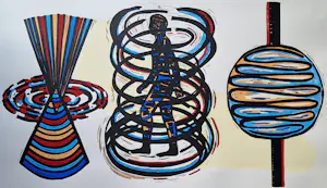 Hans Wap - Litho: 'Spinning tops' (1998) kopen? Bied vanaf 30!