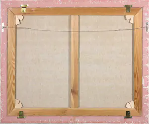 Willem Heytman - Olieverf op doek, Terras met uitzicht over het strand - Ingelijst kopen? Bied vanaf 400!