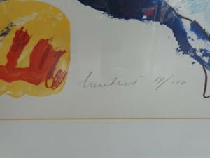 Lucebert - COBRA-COMPOSITIE / KLEURLITHO / 71x86cm / KADER / SIG kopen? Bied vanaf 250!