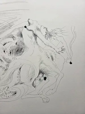 Andre Masson - Dessins Erotiques. Fantasiefiguur. Vrouw. Naakt. kopen? Bied vanaf 75!