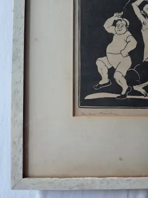 Anton Versluijs - Twee figuren. Mogelijk Don Quichote. 1936.. kaufen? Bieten Sie von 49!