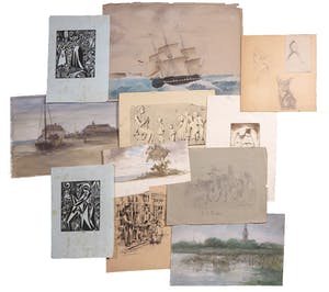 Niet of onleesbaar gesigneerd - Lot van 11 werken, Divers Klassiek Werk kopen? Bied vanaf 1!