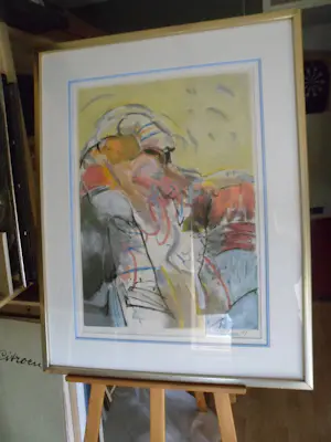 Kees van Bohemen - Ingelijste zeefdruk: zonder titel - 1981 kopen? Bied vanaf 125!