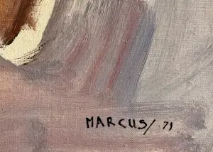 Marcus De Vestele - Das Opfer – Großes Ölgemälde auf Leinwand aus dem Jahr 1971 kopen? Bied vanaf 400!