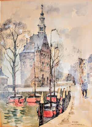 Jan Korthals - De Hoofdtoren te Hoorn verkocht voor € 100!