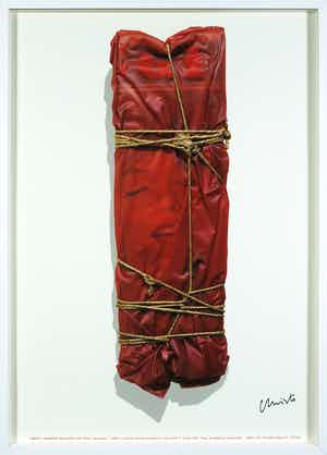 Christo - Offset, Wrapped Magazin - Ingelijst verkocht voor € 1!