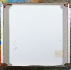 Theo Koster - Zeefdruk en collage op doek, Zonder titel (met ophangsysteem) kopen? Bied vanaf 35!