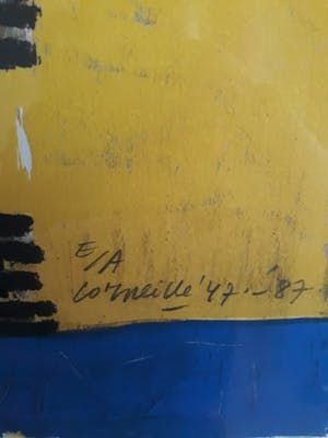 Corneille - Zeefdruk, 1951 Cobra grande oeuvre - Ingelijst kopen? Bied vanaf 175!