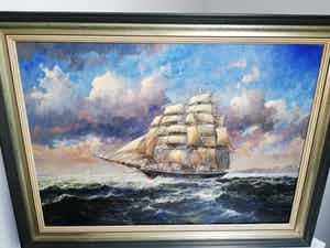 G.J. Veenstra - Schilderij Gert Jan Veenstra verkocht voor € 200!