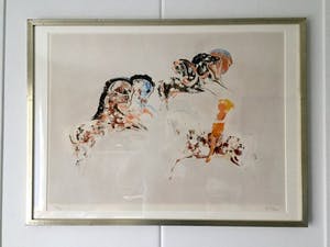 Frits Klein - Circuspaarden - Lithografie, Prachtig Ingelijst kopen? Bied vanaf 69!