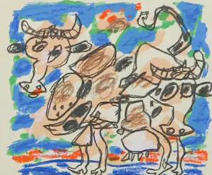 Kees Salentijn - Zeefdruk, Vacos - Ingelijst (zonder glasplaat) kopen? Bied vanaf 60!